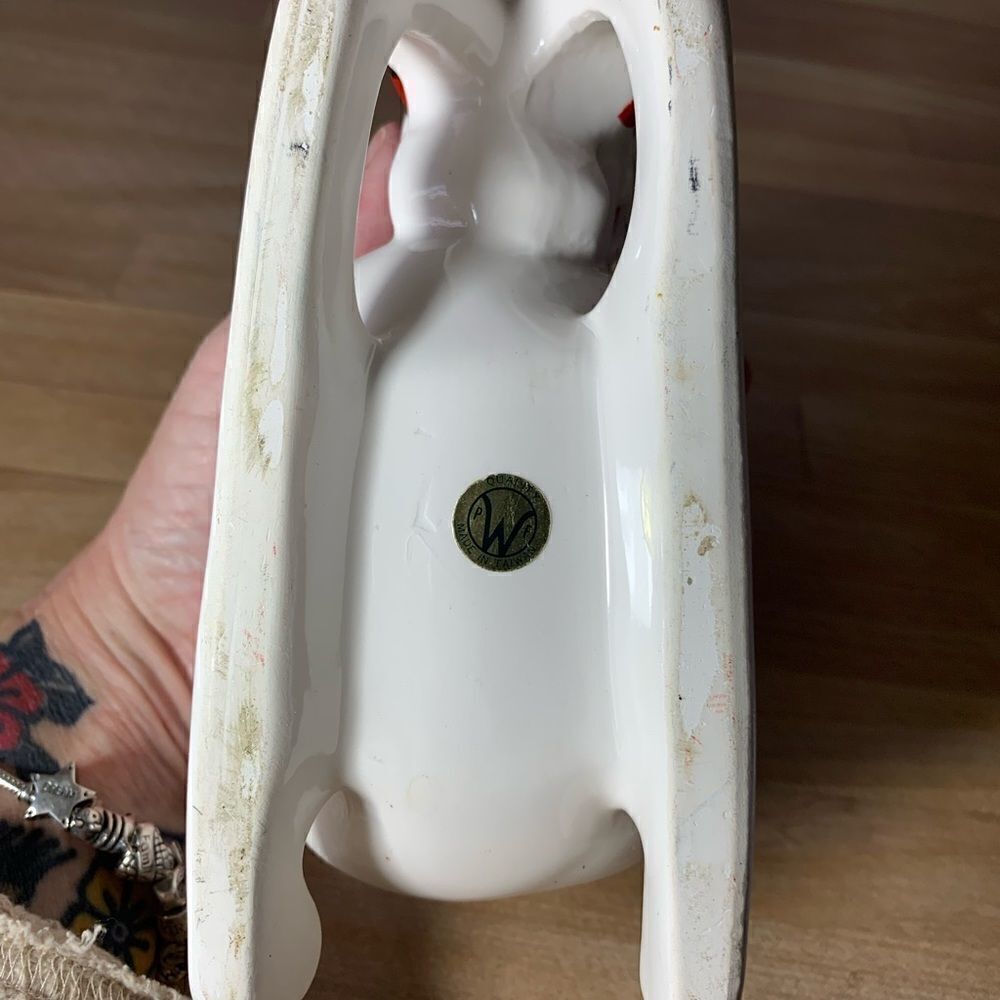 VINTAGE Ceramic Santa Sled - Picture 7 of 8